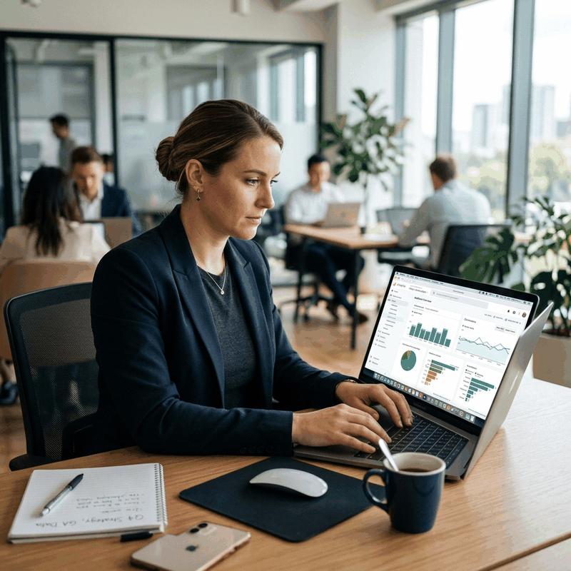 AI-powered digital marketing automation concept showing artificial intelligence brain connected to social media and analytics — Digitalads Indore