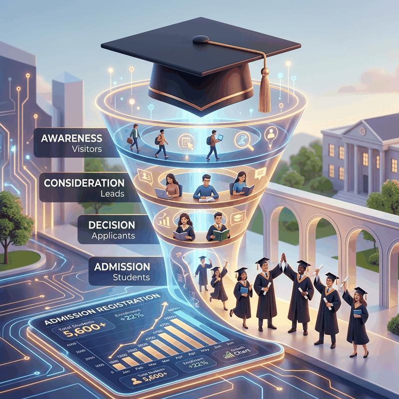 Education marketing agency Indore student acquisition strategies and coaching center lead generation funnel