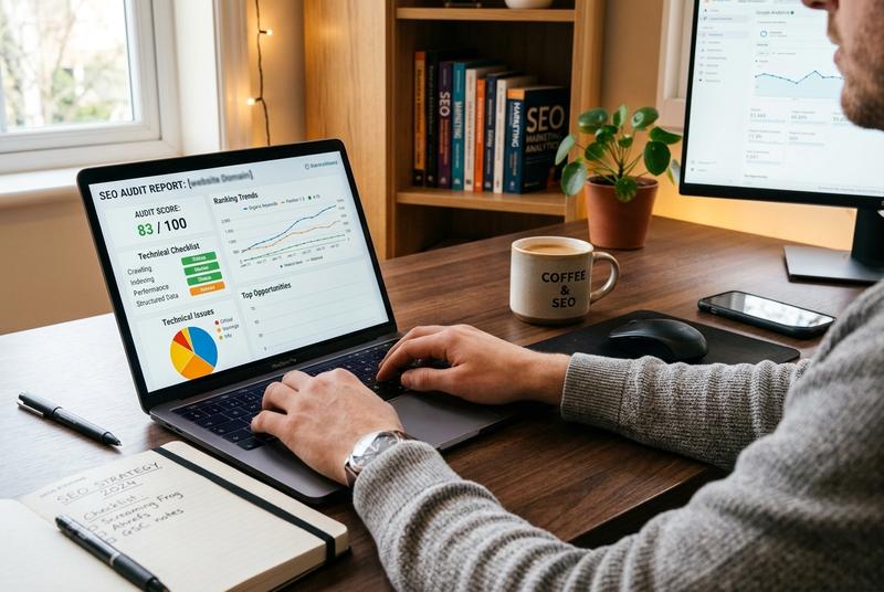 SEO agency Indore checklist technical audit dashboard - Digitalads